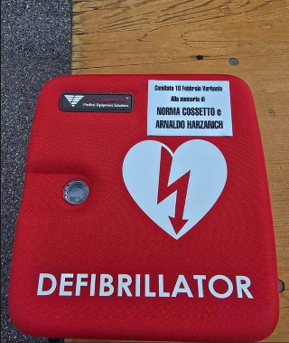 Preglia - Un defibrillatore in memoria di Norma Cossetto e Arnaldo Harzarich: donazione per il progetto “Soccorso sicuro”