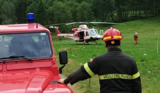 Escursionisti in difficoltà tra Alpe Valle e Alpe Devero: salvati dall’elicottero dei Vigili del Fuoco