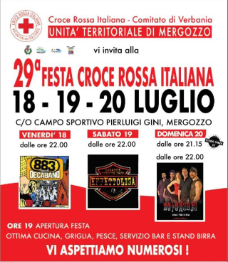Mergozzo - Festa con la Croce Rossa: eventi e gusto dal 18 al 20 luglio