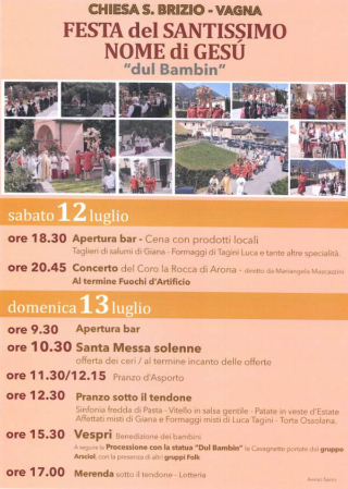 Vagna in festa: torna la celebrazione del Santissimo Nome di Gesù tra devozione e tradizione