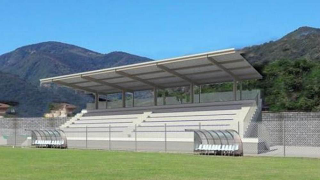 Omegna - Gradinata dello stadio Liberazione rinnovata grazie al volontariato