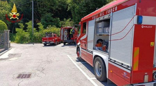 Ciclista soccorso sul sentiero Cavandone-Bieno dopo una caduta
